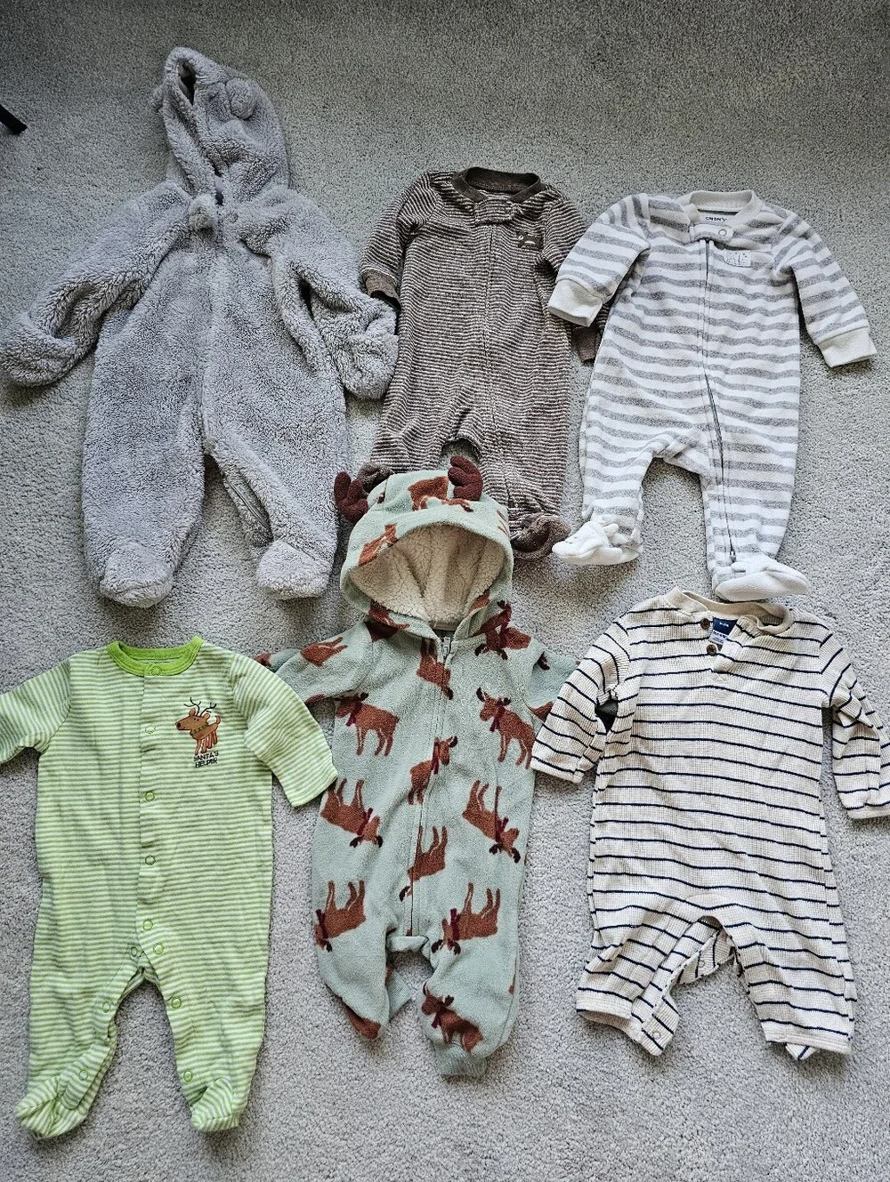 29pc baby boy clothing 0 3 month bunting onesie footies pants holiday sweatshirt